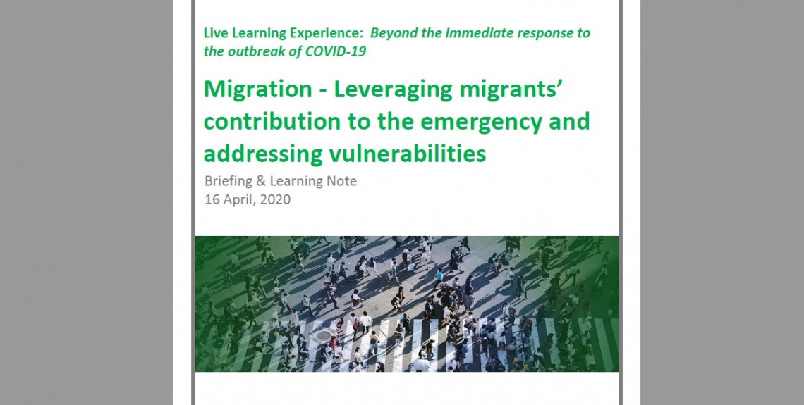 Live Learning Experience on COVID-19 and Migration Report (2020)
