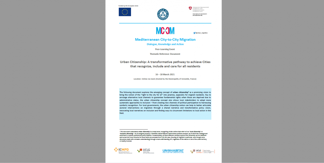 Thematic Reference Document on Local Citizenship