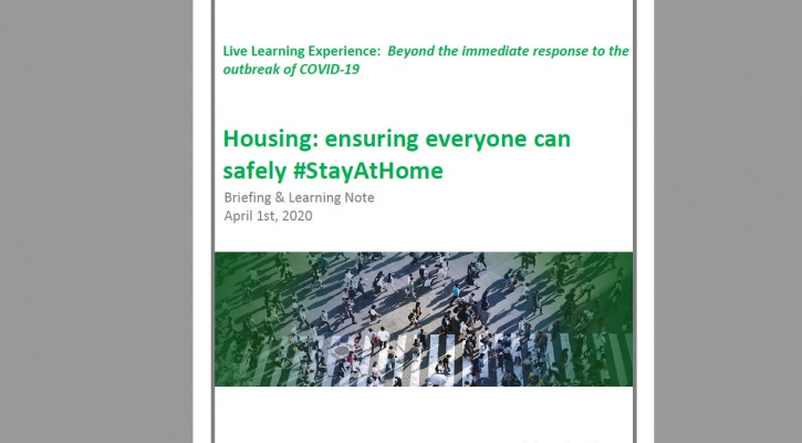 Live Learning Experience on COVID-19 and Housing Report (2020)