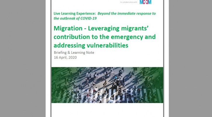 Live Learning Experience on COVID-19 and Migration Report (2020)