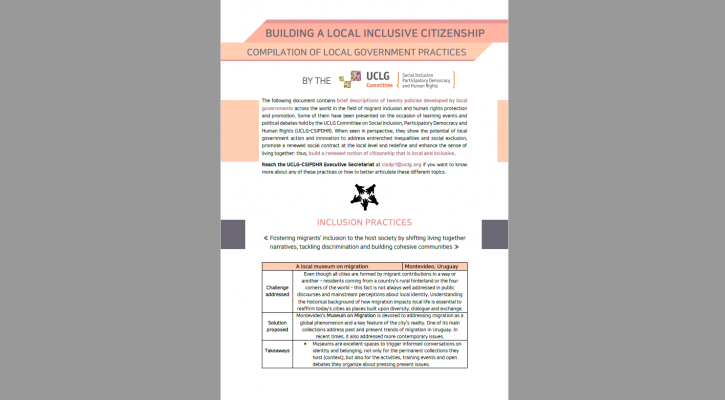 Recopilación de prácticas de los gobiernos locales sobre ciudadanía local (2021)
