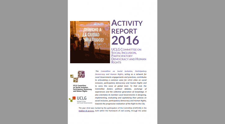 2016 Annual Report (UCLG-CSIPDHR)