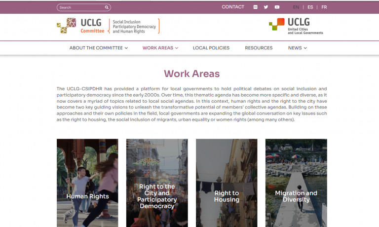 New website of the UCLG-CSIPDHR : See all things that our Committee has to offer… in a whole different way! 