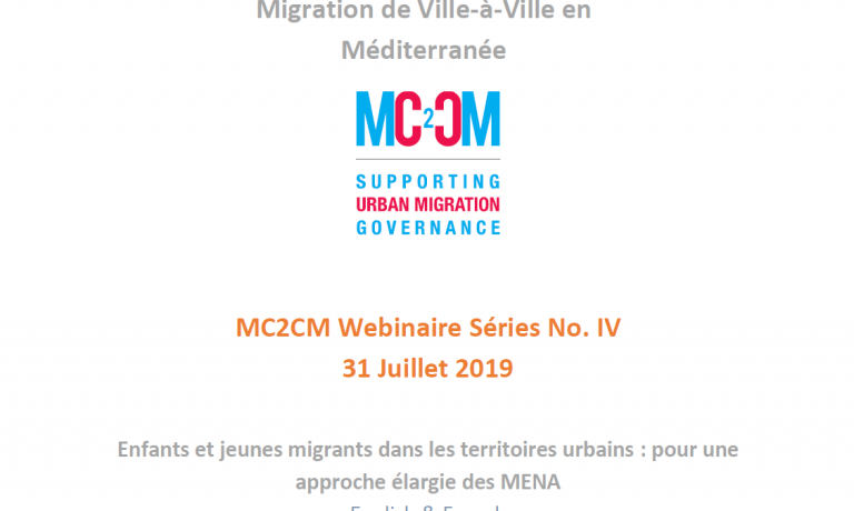 Webinar “Children on the Move in Urban Territories: Including Unaccompanied Minors”