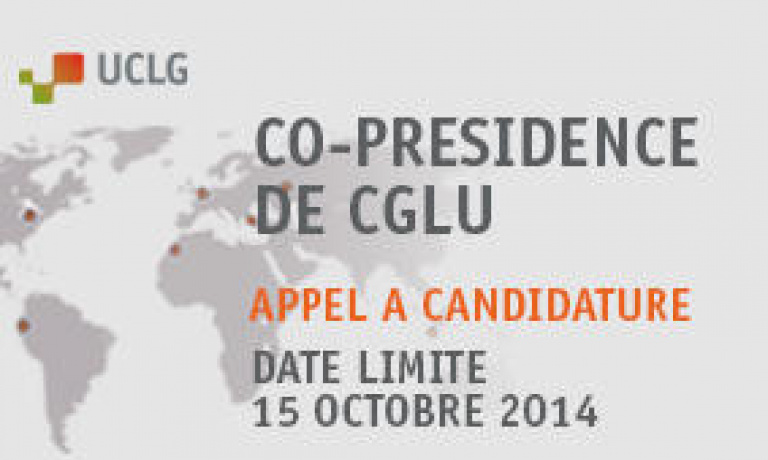 Appel à Candidatures: Co-présidence de Cités et Gouvernements Locaux Unis